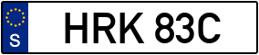 Trailer License Plate